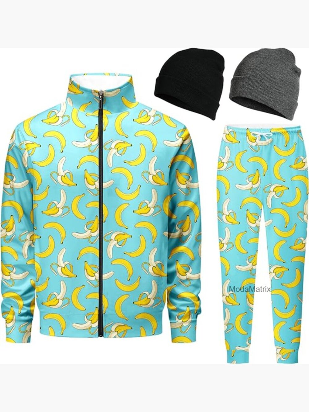 80s Retro Tracksuit Set 2 Piece Zip Up Jogging Suit Sweatsuit Men